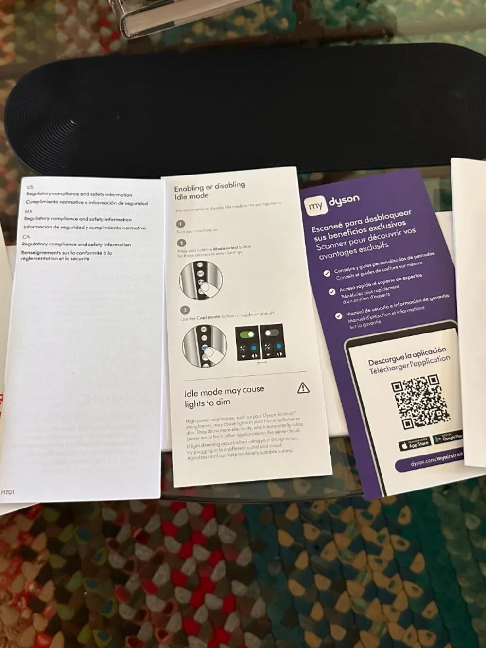 Dyson Airstrait Wet-to-Dry Straightener Jasper Plum HT01 Complete Box EUC